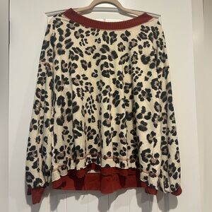 Cheetah long sleeve top